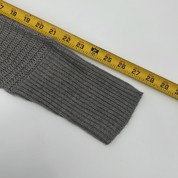 Say What? Gray Cardigan Thigh Length Sweater Women's sz. M - Picture 7 of 8